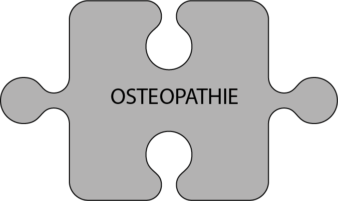 Puzzleteil Grau - Osteopathie